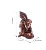 Lord Buddha Brown Metal Idol