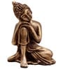 Lord Buddha Brown Metal Idol