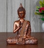 Lord Buddha Brown Polyresin Idol