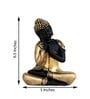 Lord Buddha Gold Polyresin Idol