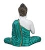 Lord Buddha Green Polyresin Idol
