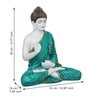 Lord Buddha Green Polyresin Idol