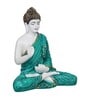 Lord Buddha Green Polyresin Idol