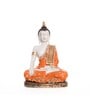 Lord Buddha Orange Polyresin Idol