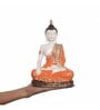 Lord Buddha Orange Polyresin Idol