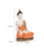 Lord Buddha Orange Polyresin Idol