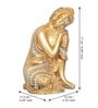 Lord Buddha Red Polyresin Idol
