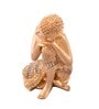 Lord Buddha Red Polyresin Idol
