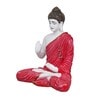 Lord Buddha Red Polyresin Idol