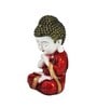 Lord Buddha Red Polyresin Idol