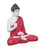 Lord Buddha Red Polyresin Idol