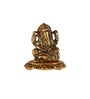 Lord Ganesh Gold Aluminium Religious Idols