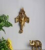 Lord Ganesh Gold Aluminium Religious Symbols
