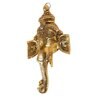Lord Ganesh Gold Aluminium Religious Symbols