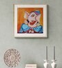 Lord Ganesh Handmade Acrylic Paint On Canvas Unframed