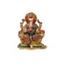 Lord Ganesh With Mosaic Work Brass Religious Idol