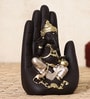Lord Ganesha Black Polyresin Idol