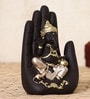 Lord Ganesha Black Polyresin Idol