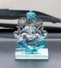 Lord Ganesha Blue Crystal Idol