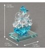Lord Ganesha Blue Crystal Idol