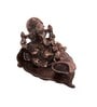 Lord Ganesha Brown Metal Idol