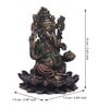 Lord Ganesha Brown Polyresin Idol