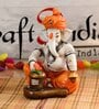 Lord Ganesha Cream Polyresin Idol