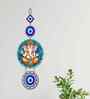 Lord Ganesha Evil Eye Decorative Wooden Wall Hanging Decor