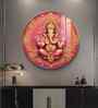 Lord Ganesha Giving Blessing Acrylic Round Wall Art