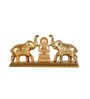 Lord Ganesha Gold Aluminium Religious Idols