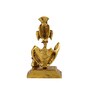 Lord Ganesha Gold Aluminium Religious Idols