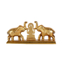 Lord Ganesha Gold Aluminium Religious Idols