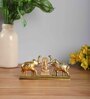 Lord Ganesha Gold Aluminium Religious Idols