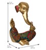 Lord Ganesha Gold Brass Idol