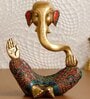 Lord Ganesha Gold Brass Idol