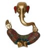 Lord Ganesha Gold Brass Idol