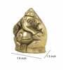 Lord Ganesha Golden Brass Religious Idol