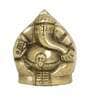 Lord Ganesha Golden Brass Religious Idol