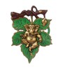 Lord Ganesha Green Metal Idol