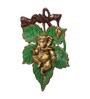 Lord Ganesha Green Metal Idol