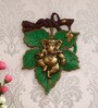 Lord Ganesha Green Metal Idol