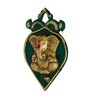 Lord Ganesha Green Metal Idol