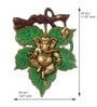 Lord Ganesha Green Metal Idol