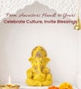 Yellow Lord Ganesha Idol