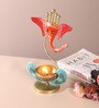 (1Pc) Multicolor Metal Lord Ganesha Idol Tea Light Holder