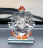 Lord Ganesha Orange Crystal Idol