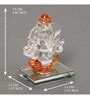 Lord Ganesha Orange Crystal Idol