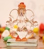 Lord Ganesha Orange Crystal Idol