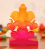 Lord Ganesha Orange Crystal Idol