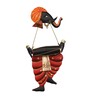 Lord Ganesha Orange Iron Idol